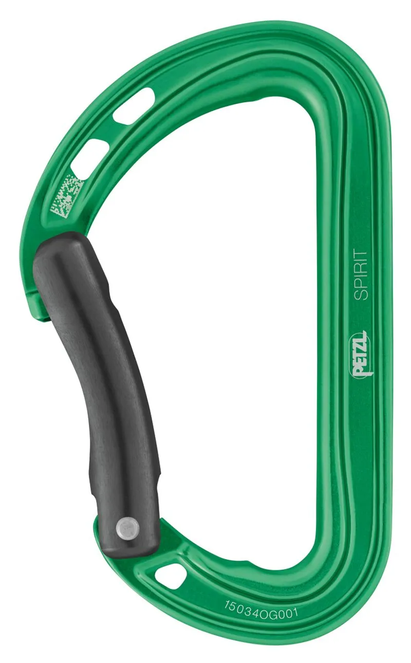 Petzl Spirit Carabiner Bent in Green
